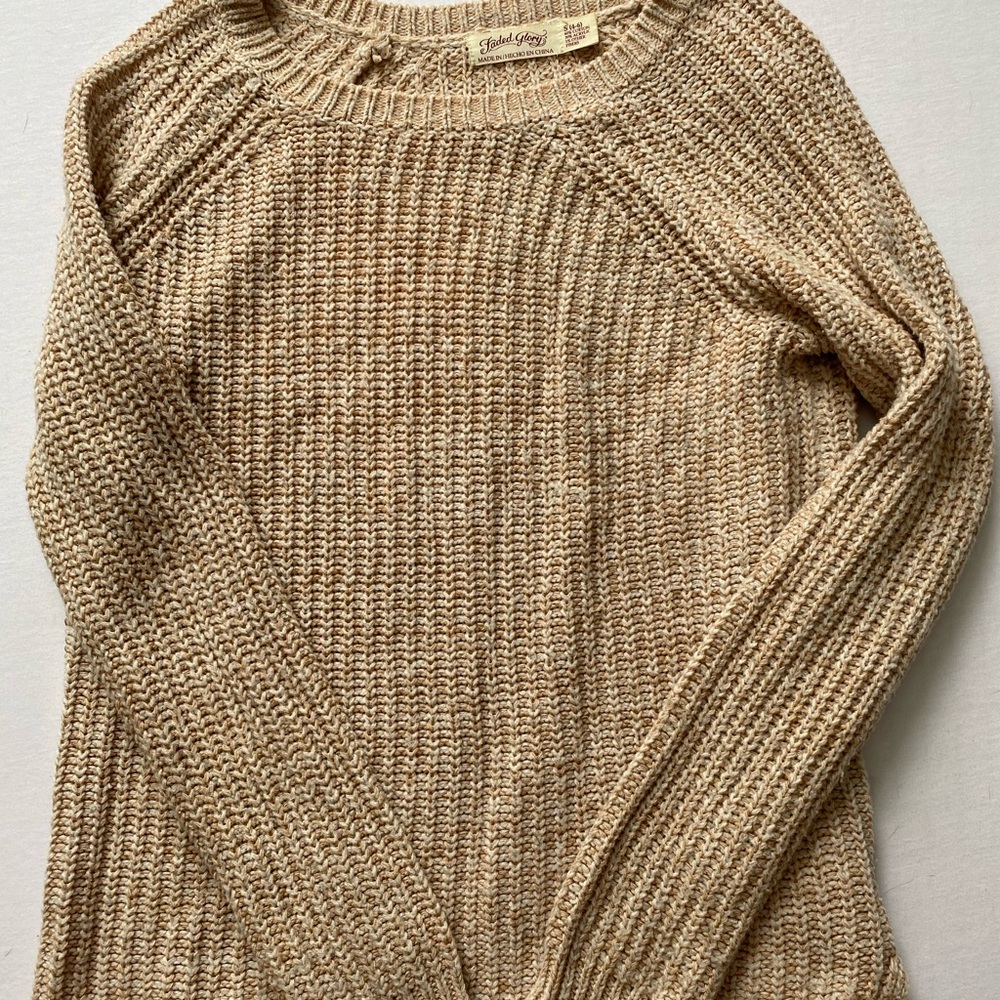 Tan knit sweater
